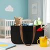 Large Capacity Felt Diaper Storage Bag Foldable with Handle Infant Diaper Bag Portable Baby Stroller Hanging Bag Nursery