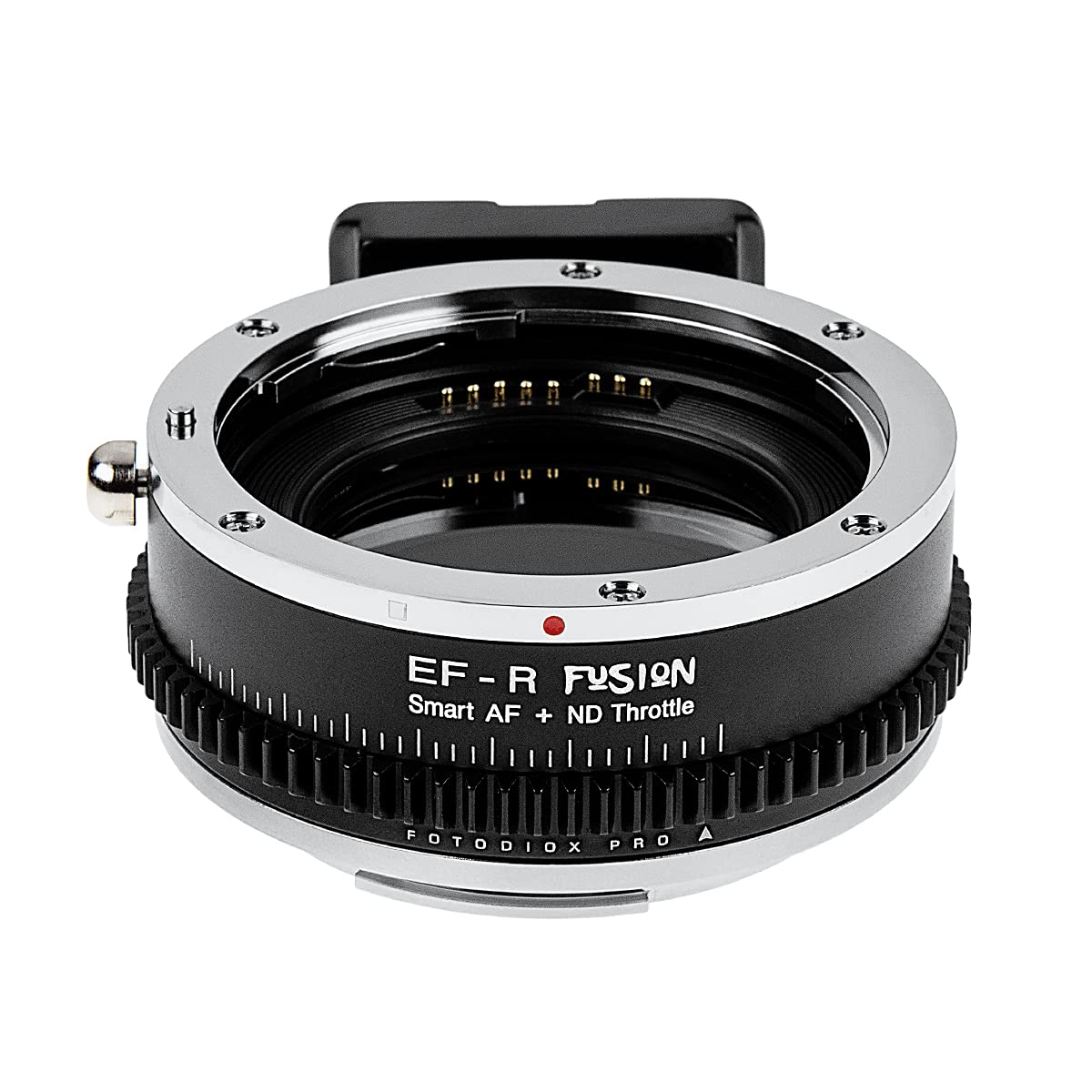

Fotodiox Electronic Mount Adapter Mount Lens to RF Mount with Variable ND Filter EF-CRF-FSN-NDT (EF Adapter) Built-in (ND4-256)