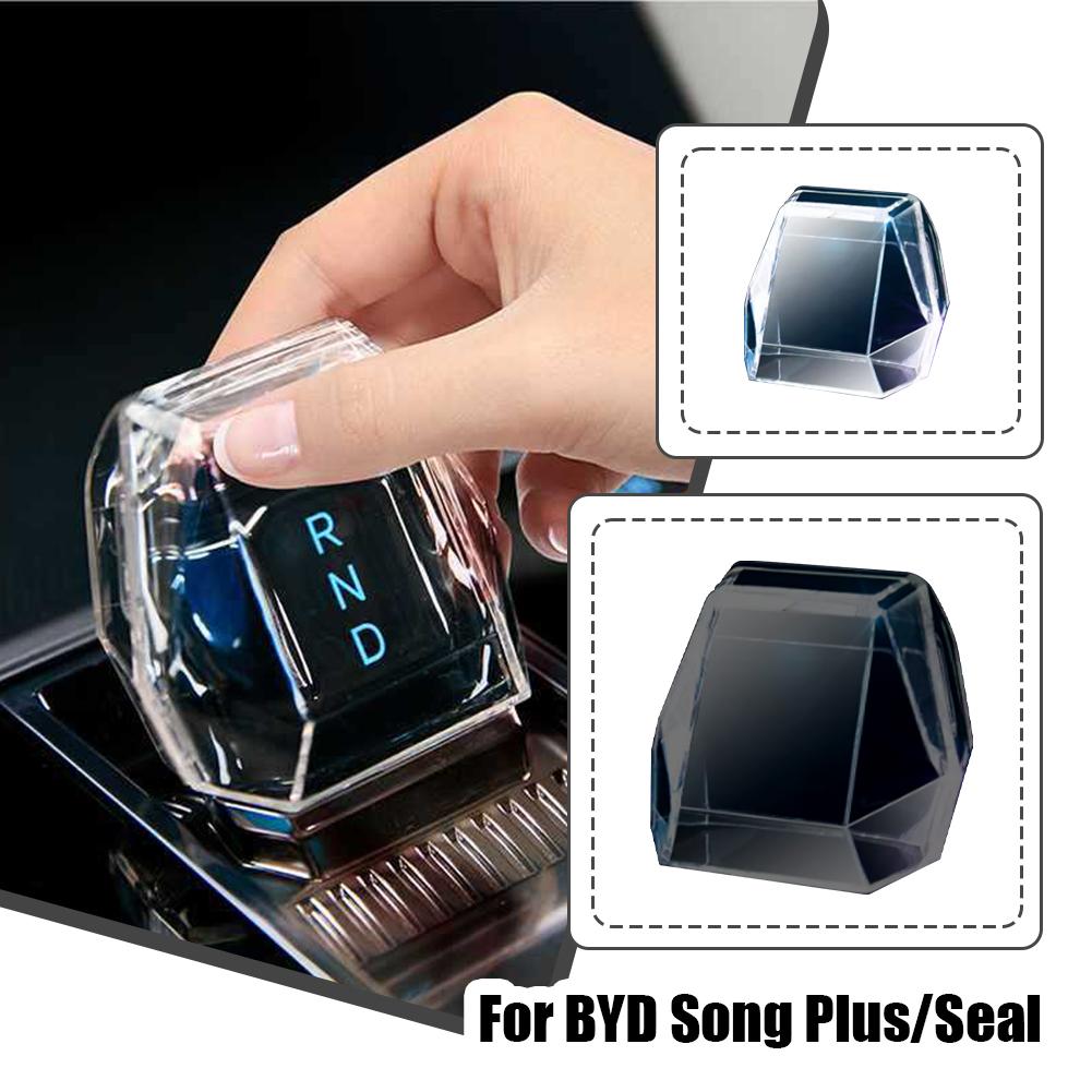 For BYD Song Plus/Seal U DM-i/EV 2025-2025 Crystal Lever Central Control Gear Protective Case Interior Styling Accessories