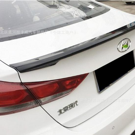 Окрашенный стабилизатор заднего крыла для Hyundai Elantra 16-20 - Установка без сверления Unpainted