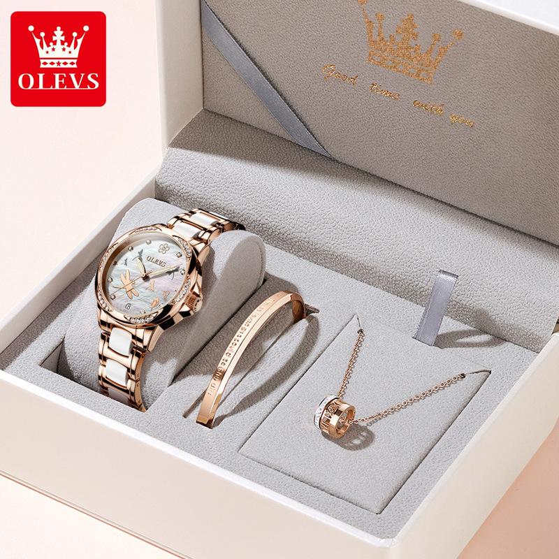 2025 Женские механические часы Oliss, подарочный набор - Горячая распродажа
