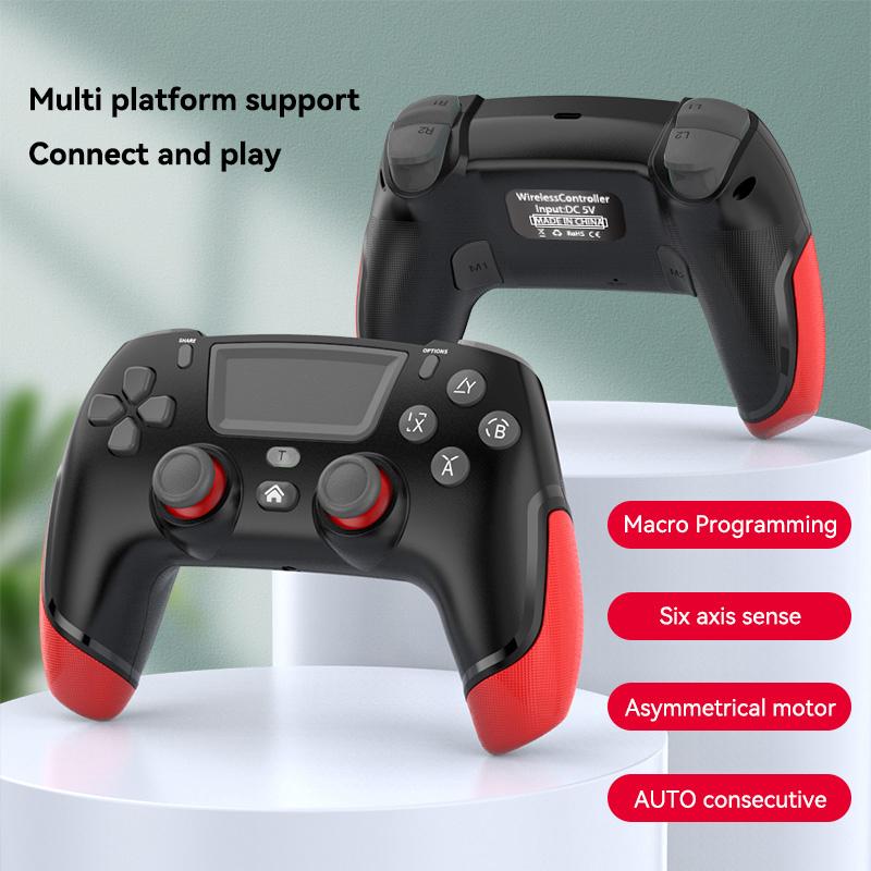 Game Controller for PS4 Compatible with PS4/Slim/Pro/PC with 360°Joystick/Dual Vibration/6-Axis Motion Gamepad