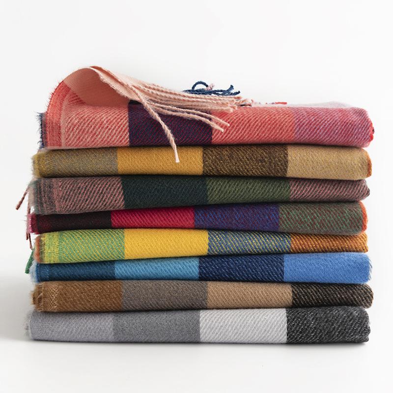 Personalized Fashion Imitation Cashmere Scarf Style Women's Fashionable Style Scarf Warm and Cold Proof Shawl Fashionable