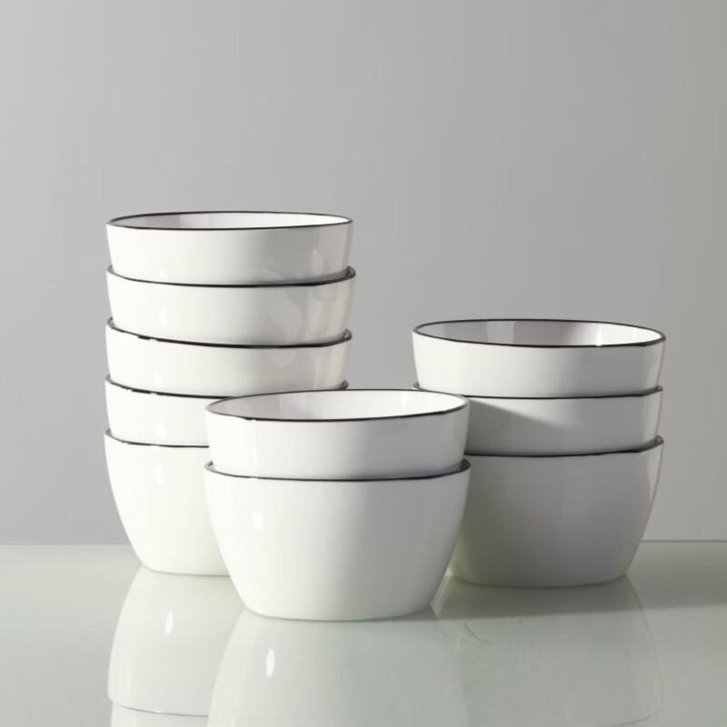 Jingdezhen Underglaze Ceramic Square Bowl Set