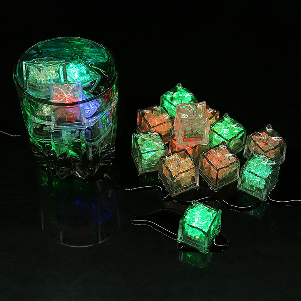 LED Light-emitting Small Ice Light-emitting Square Colorful Decoration