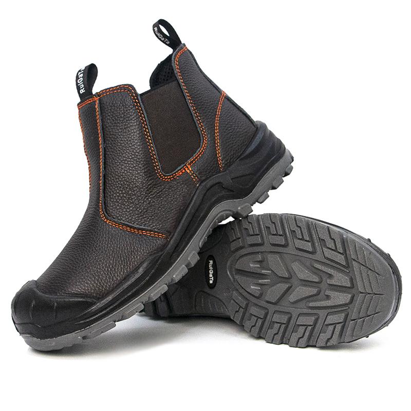 Cowhide leather boots Men Waterproof Anti scald welding boots Steel toe shoes Puncture-Proof Work Safety Boots Protection Shoes