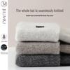 JIUMU Men's Pure Wool Knitted Beanie