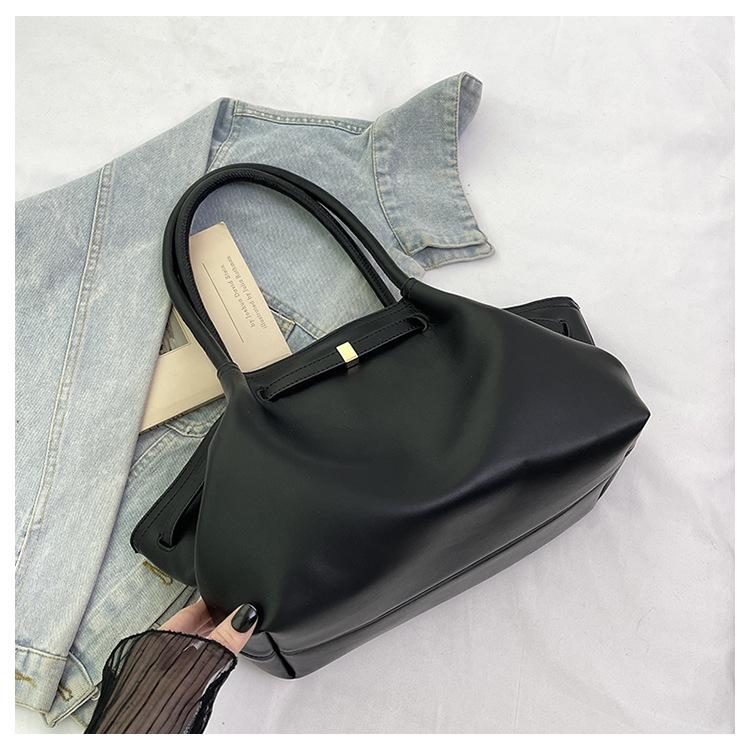 2025 Summer New Casual Simple Tote Bag Women Commute To Work Large Capacity Shoulder Bag Fashion Sense Armpit Bag