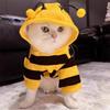 Casual Bee Design Puppy Cat Clothing Thickened Warm Dog Pullover Hoodie Soft Jumpsuit Cat Sweatshirt Autumn/Winter