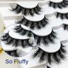 3D False Eyelashes 7 Pairs Of Thick Natural Stereo Curl Fluffy Simulation Eyelashes False Eyelashes