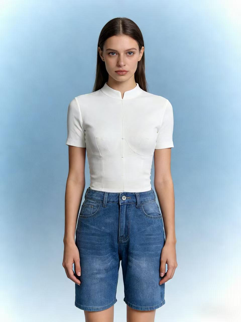 

Европейские и американские модные женские джинсы узкого кроя Extra Extra Large синий