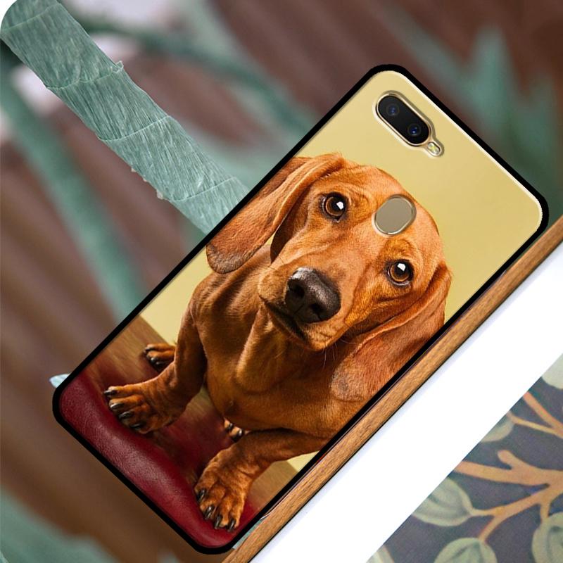 Dachshund Dog Case For OPPO A83 A91 A93 A1K A15 A3S A54 A74 A94 A5 A9 A31 A53 A52 A72 A53S Back Cover