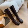 Designer Women Knee High Boots Fashion Large Cylinder Circumference Shoes Autumn Winter Low Heel Ladies Knight Long Booties