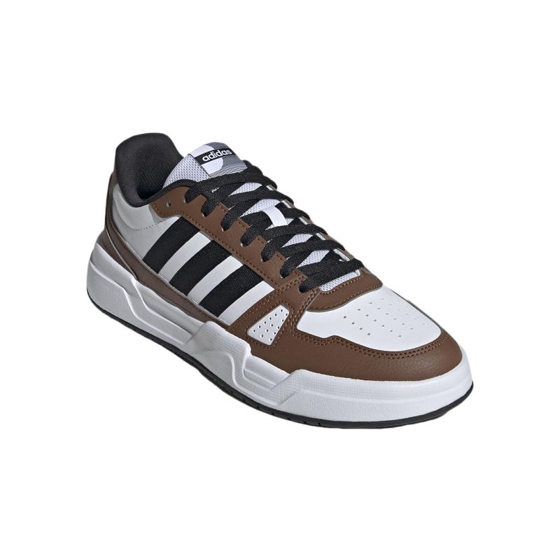 Adidas Lite Baller Lightweight Non-Slip Wear-Resistant Low-Top Skate Shoes Unisex Skate Shoes White Brown JR5236