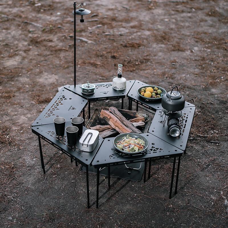 ZISIZ Outdoor Camping Hexagonal Table