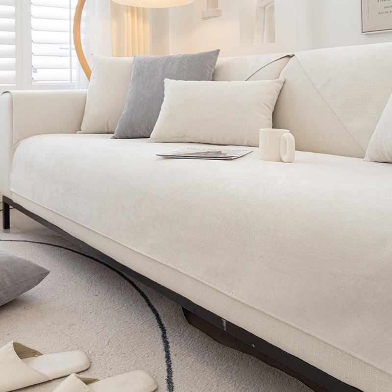 

Универсальный чехол на диван из шенилла на все четыре сезона: Японский стиль 110x240 cm грязно-белый