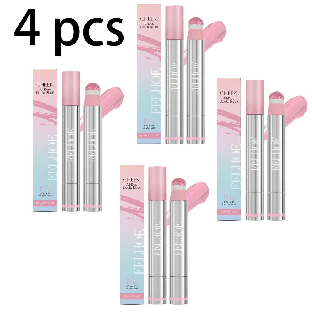 EELHOE Rotating Liquid Blush Lip Gloss Multifunctional Face Makeup, Moist and Easy To Apply, Long-Lasting - Women's Gifts