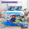 Super Mario Prints Bedding, Duvet Cover and Pillowcases, Birthday Gift (1 Duvet Cover + 2 Pillowcases, Pillow Insert Not included)JM011