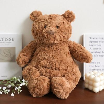 Kate Garden Brown Teddy Bear Baby Gift Plush Attachment Toy, Korean Baby Products
