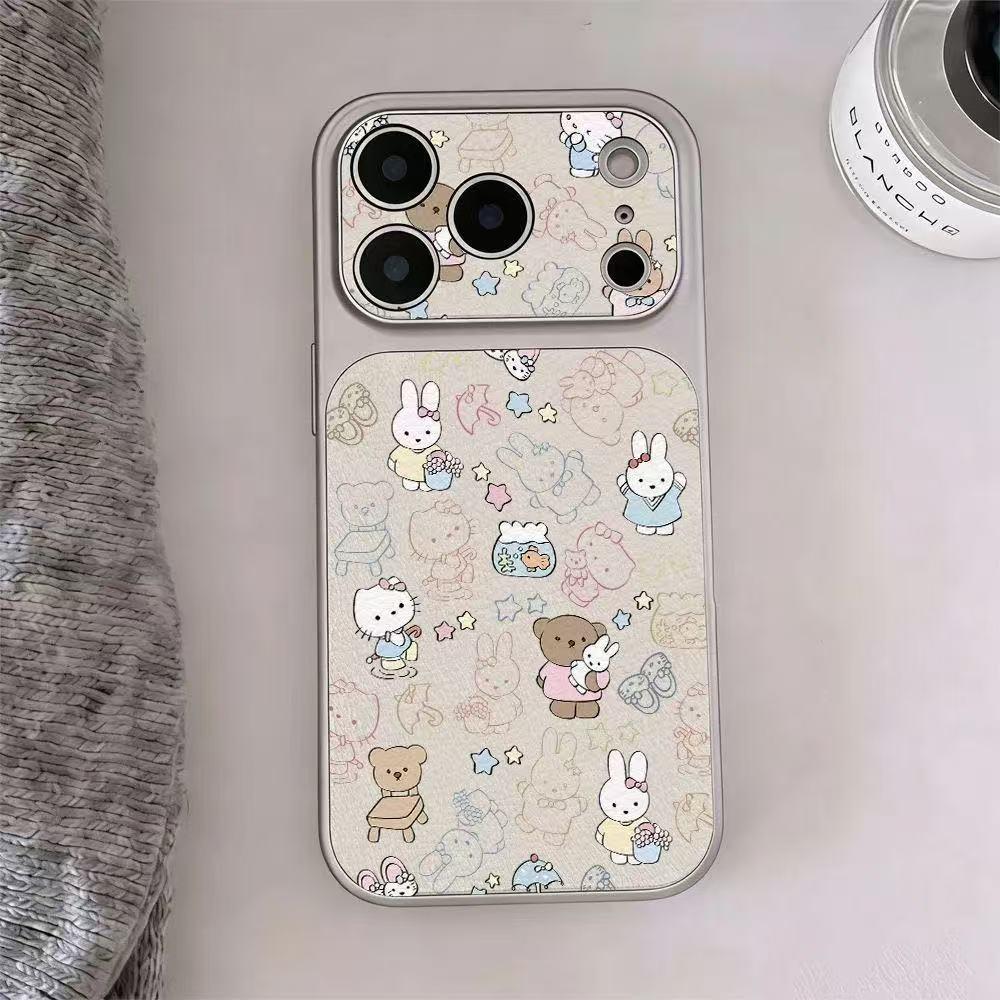 KT Miffy Rabbit Corning Skin-Like Phone Case for Apple 15/16/17ProMax and 11/12 iPhone 13 Pro Max