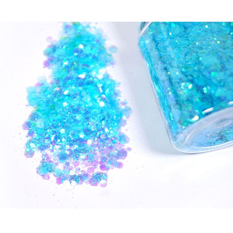 Blue Fine Glitter for Resin Art Craft Supply Glitter Sequins Festival Makeup Glitter Cosmetic Sequins for Gloss Mold Mak