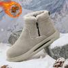 Snow Boots Winter New Piled Thickened Cotton Boots Soft Sole Fur Integrated Cold-proof Warm Shoes