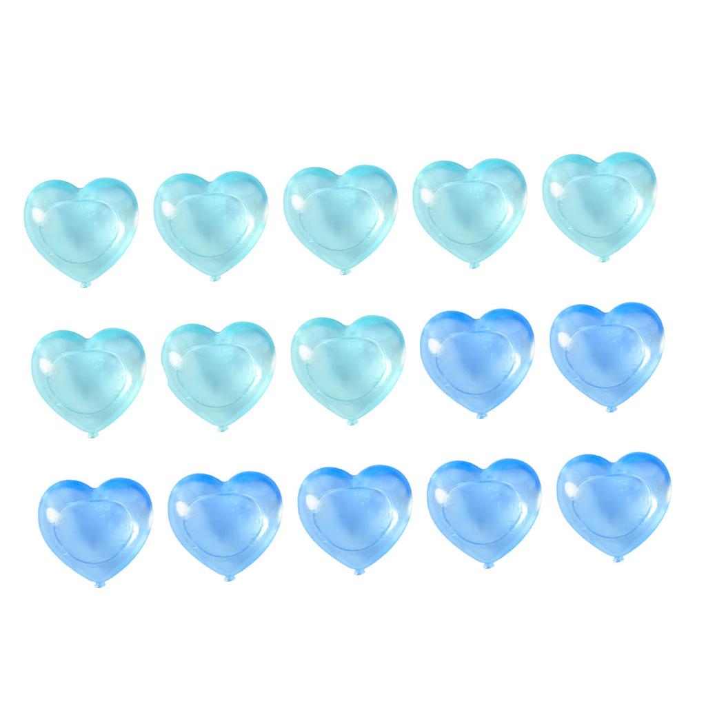 15PCS Reusable Cute Cartoon Heart Shaped Refreezable Washable Plastic S for Making Cold Drink