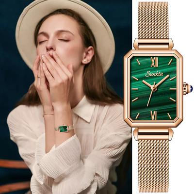 Neue Marke SUNKTA Damenuhr Quadratisch Quarz Wasserdicht Uhr Persönlichkeit Mode Damen Quarz Armbanduhr Relogio Feminino