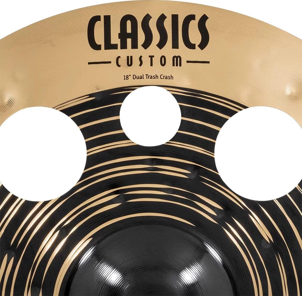 MEINL Cymbals Classics Custom Dual Series Crash Cymbals Dual Trash Crash CC18DUTRC 18" []