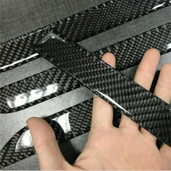 Car Door Handle Cover Decoration Sticker 3D Carbon Fiber for Tesla Model X 16-23