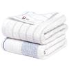 Bloom Imabari Towel Certified Natural Border Bath 2-Piece Set Made Japan (BlueGray)