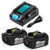Ehomtikk Compatible Makita 18V BL1860B DC18RC Charger Compatible with Makita Batteries Such As - 14.4V-18V BL1830, BL1860, BL1860B, BL1890B, Etc.