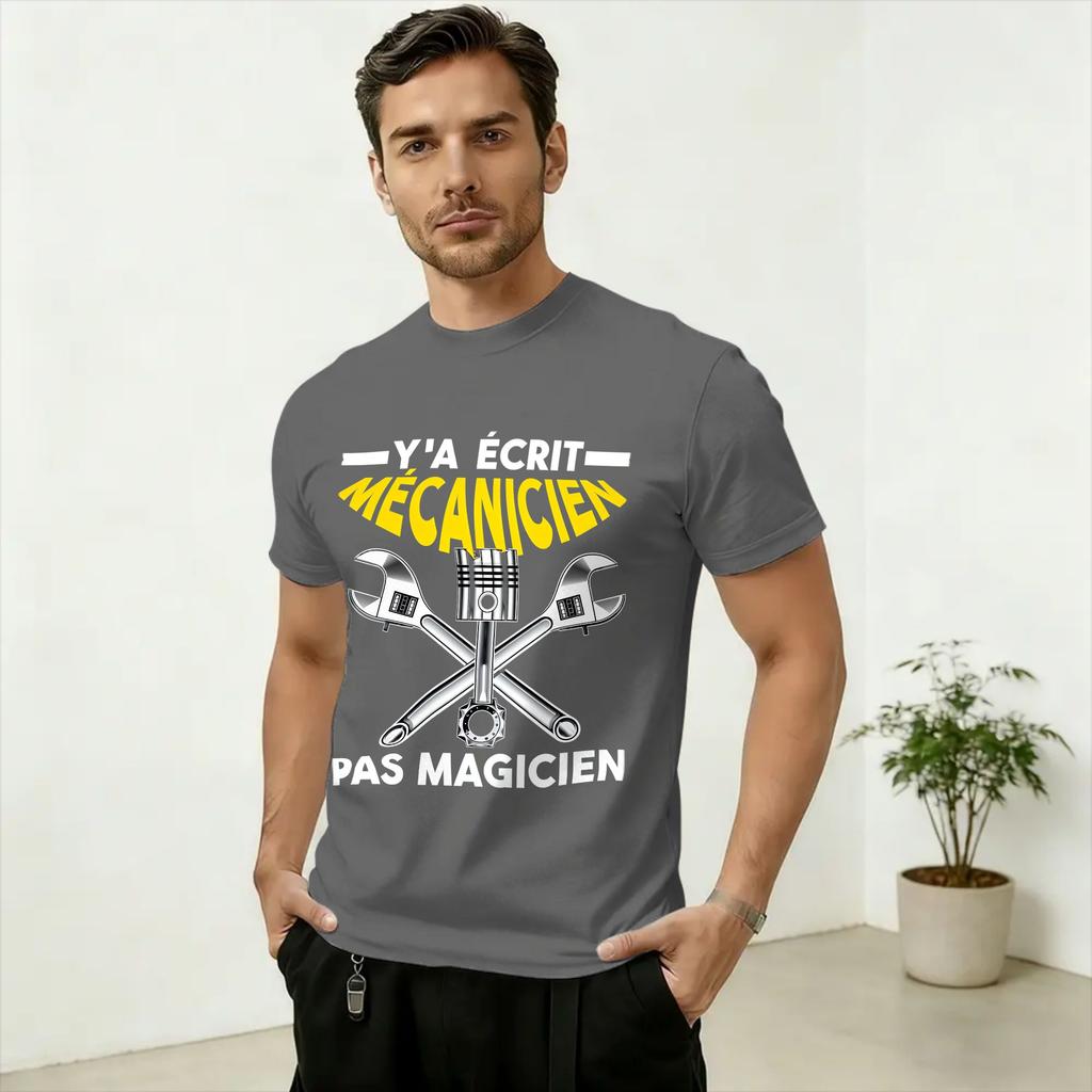 Camiseta Mechanic TShirt Beach Cotton TShirts For Couple Harajuku Casual Tshirt ShortSleeve Classic Clothing