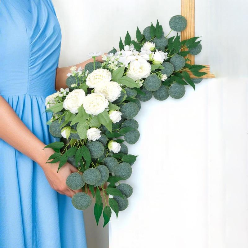 Floral Wedding Arch & Welcome Sign Decoration Set