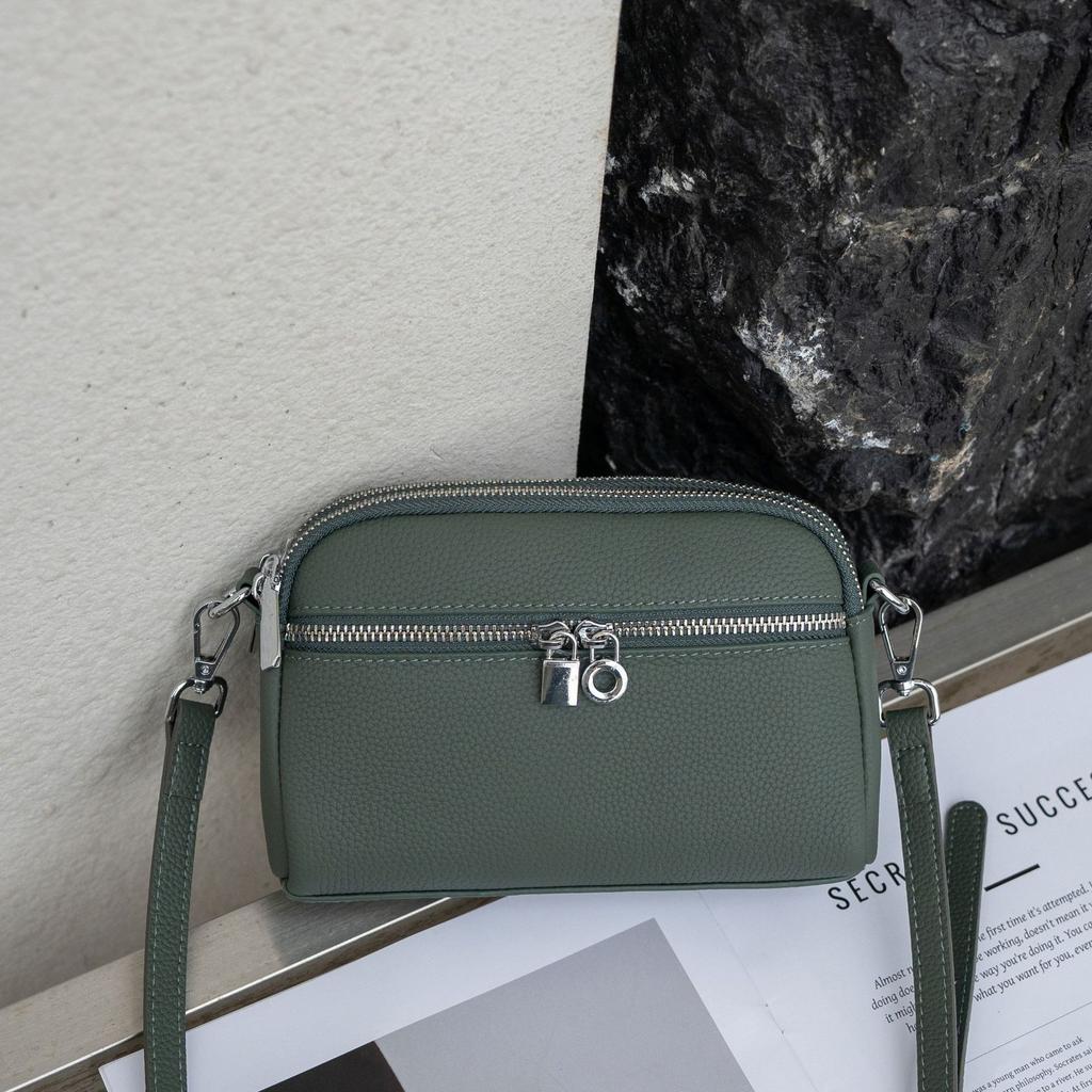 TOGO Top-Grain Leather Crossbody Bag for Women - Versatile Shell Shoulder Purse for Commute, Campus & Casual Outings