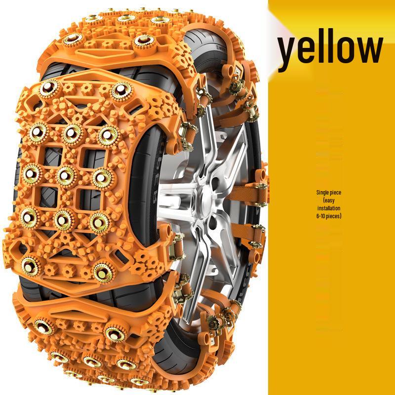 Universal Car Emergency Anti-Skid Tire Chains for Sedans and SUVs - Snow Track Safety