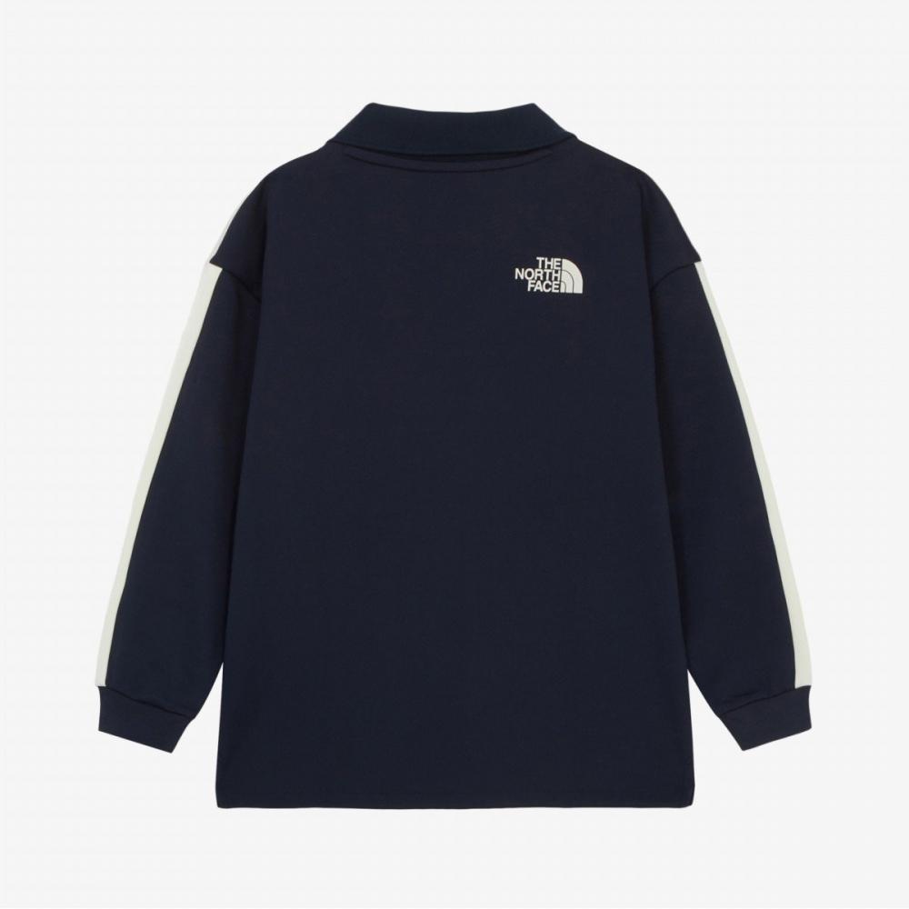 The North Face Kids Nt7tr53v Kids Stadium Long Sleeve Tee Navy