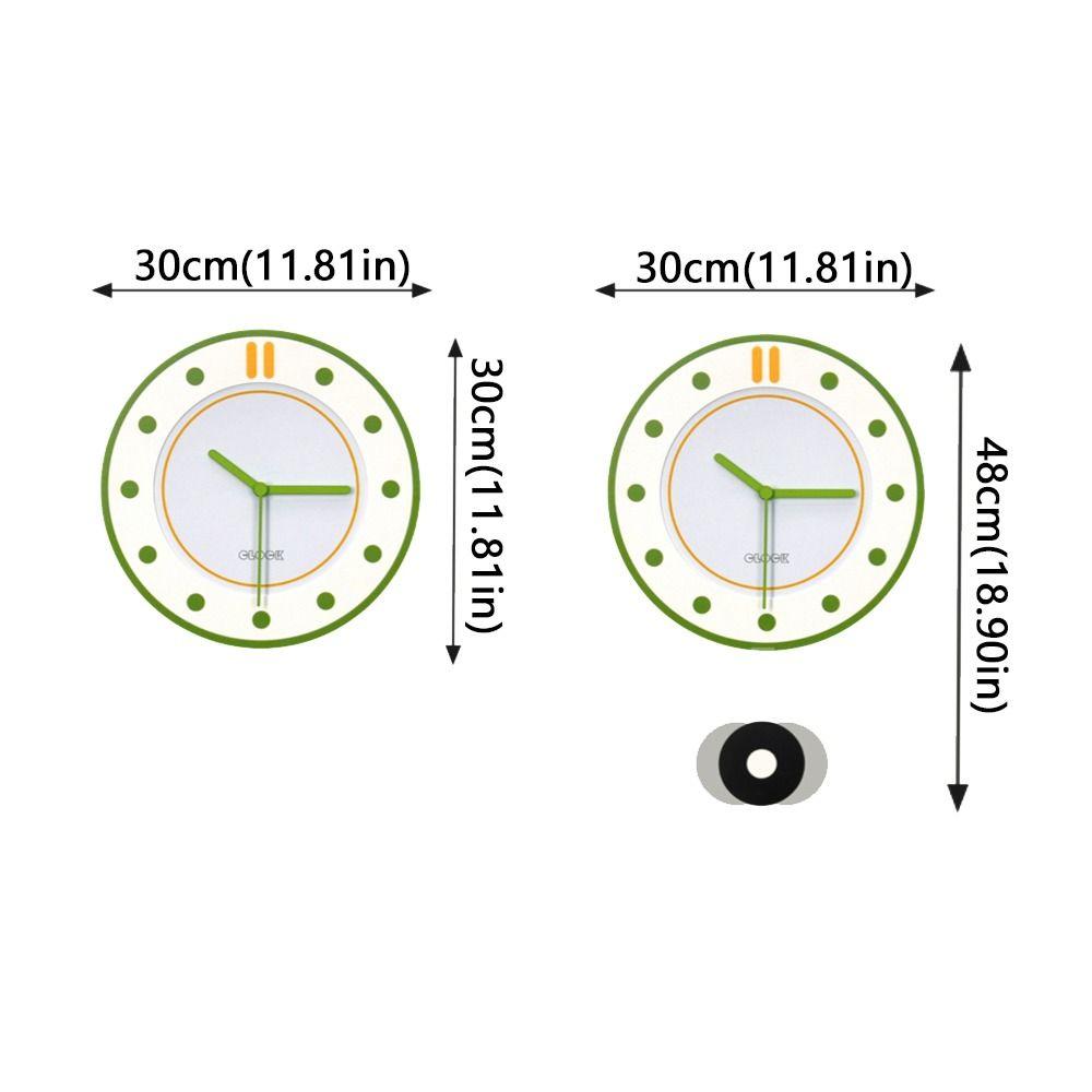 Fashion 30cm Modern Wall Clocks Mute Hanging Wall Hung Clock Round Digital Wall Clocks Study