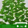 Rattan Pothos Artificial Leaf Vine for Indoor AC and Water Pipe Decoration