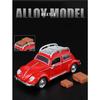 1/32 Beetle 1995 Classic Car Alloy Car Model Sound and Light Pull Back Children's Toy Collectibles Birthday Gift