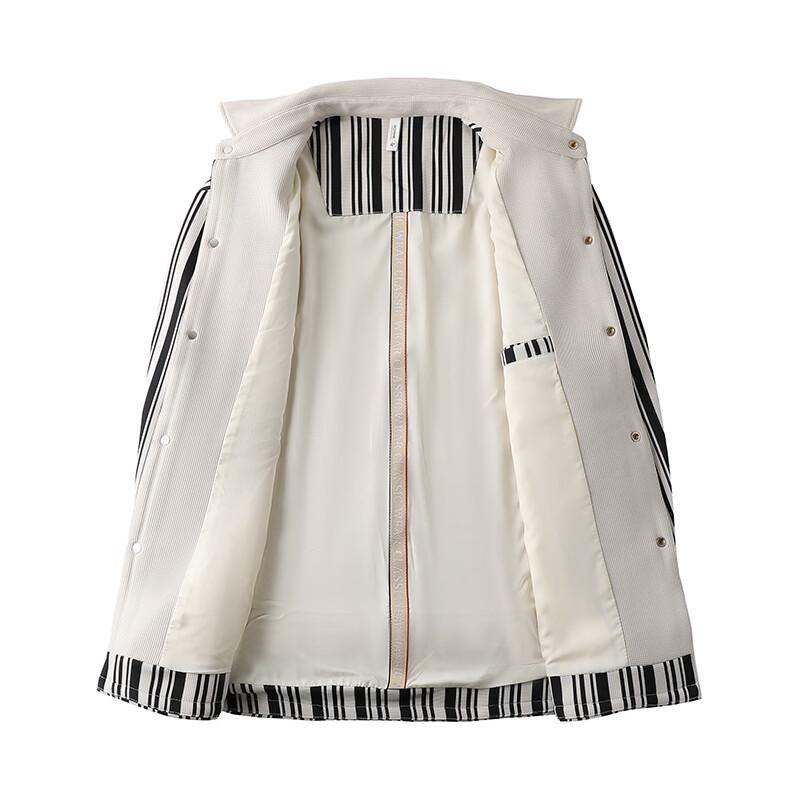 Men's Oversized Striped Casual Jacket