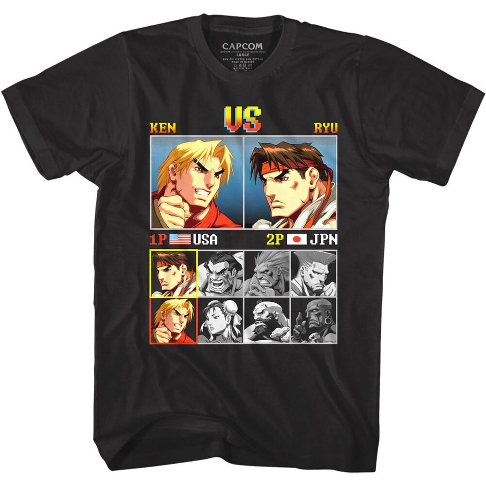 Street Fighter Ken Vs Ryu Men s T Shirt Unisex T-Shirt S