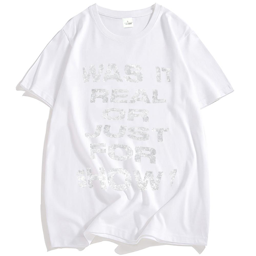 

Was It Real Tee Charlie Puth Scribble Face T-shirt Cotton Loose Summer Male Tshirts O-neck Fashion Graphic Printing T Shirt Men XS