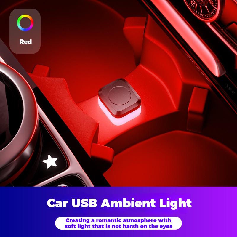 

New Mini Universal USB Car Interior Ambient Light LED Signal Light Car Reading Light Decorations Car Interior Accessories Lights 1pcs красный