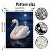 Pearl Painting Kit DIY Elegant White Swan Lake Under Moonlight Wall Art Home Decoration Painting