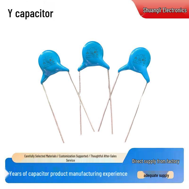 High Voltage Blue Ceramic Capacitor 2.2nF, 400V, Y Type, 10mm Pin Pitch