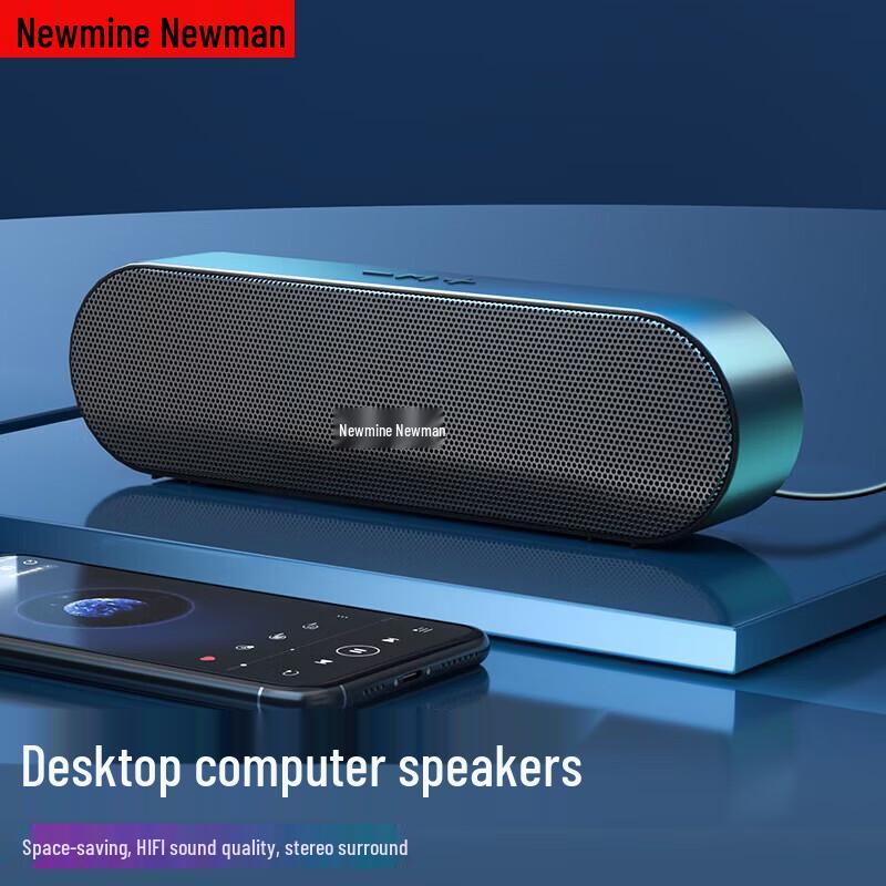 Newmine BT66 Wired Desktop Computer Speakers CN plug (adapter included) (CN version)