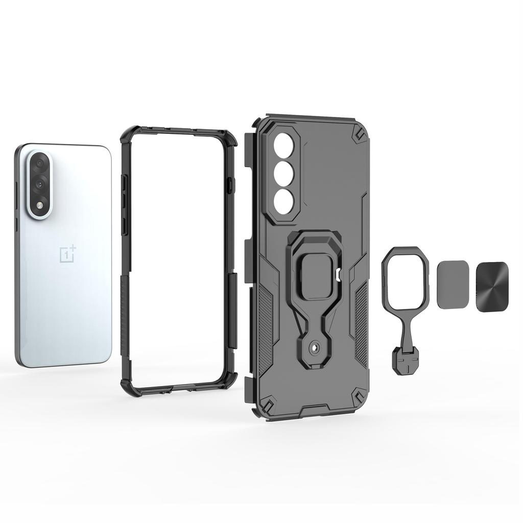 For OnePlus Nord 5 5G/Ace 5 Ultra 5G Case Rotatable Ring Kickstand PC+TPU Shockproof Phone Cover