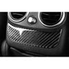 For Benz E-Class 16-21 Carbon Fiber Vinyl Rear Air Outlet Vent Lower Frame Trim