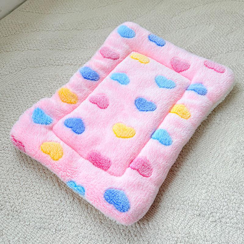 Thick Pet Cushion: Warm Cotton Blanket & Sleeping Pad for Dogs and Cats